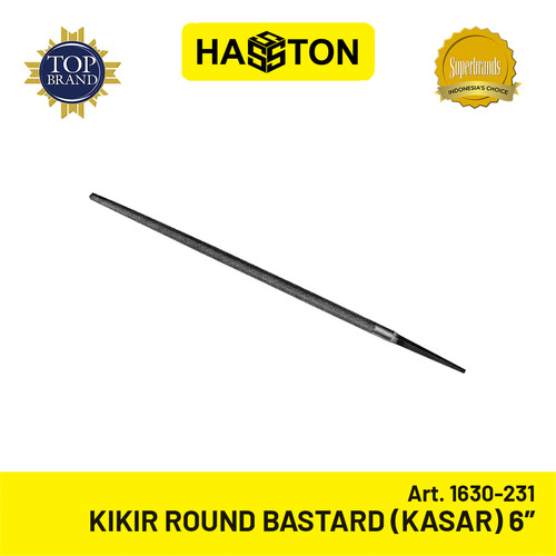 Hasston Kikir Bulat Kasar / Round Bastard Files 6" (12 Pcs) (1630-231)