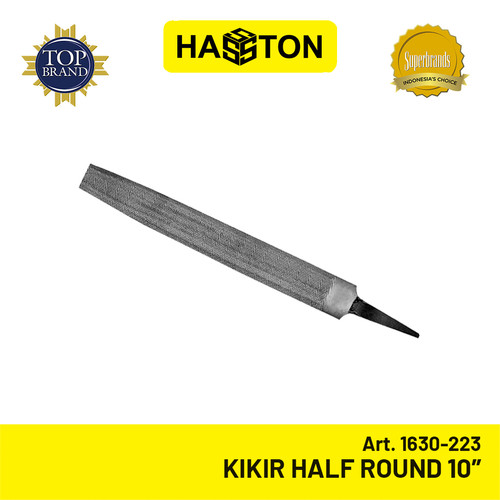 Hasston Kikir Besi Half Round - Bastard (Kasar) (12 pcs) 12"(1630-223)