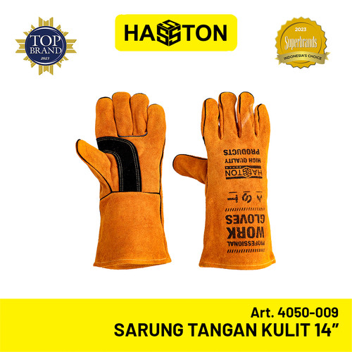 Hasston Sarung Tangan Kulit Coklat 14” / Safety Gloves (4050-009)