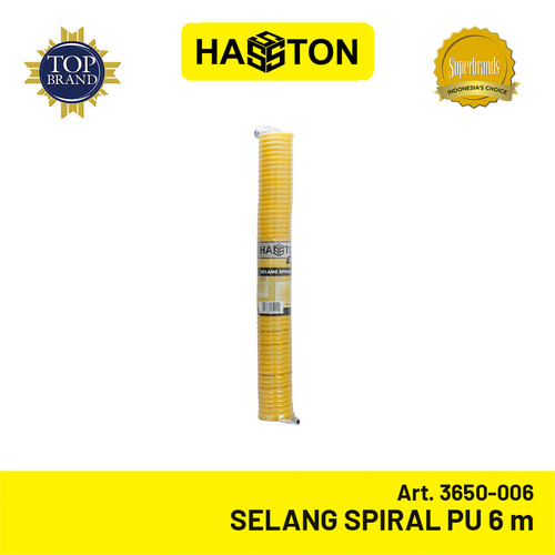 Hasston Selang Spiral PU 6m / Selang Angin Kompresor (3650-006)