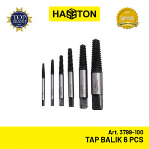 Hasston Tap Balik 6Pcs / Pembuka Baut Patah /Screw Extractor(3799-100)