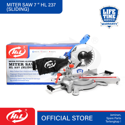 HL Mesin Potong Aluminium / Miter Saw 7" HL 237 Sliding