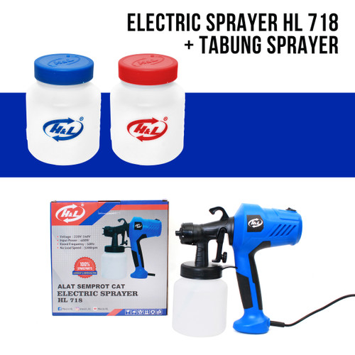 Paket Hemat !!! Electric Sprayer HL 718 + Tabung Sprayer