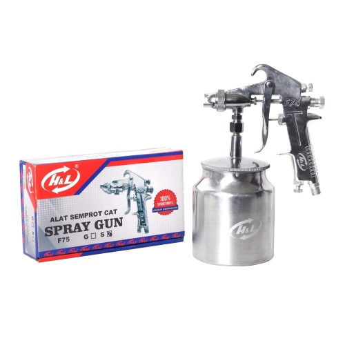 HL Spray Gun F75S H&L + Tabung Bawah