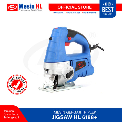 HL Mesin Potong Triplek / Jigsaw HL 6188+ Laser