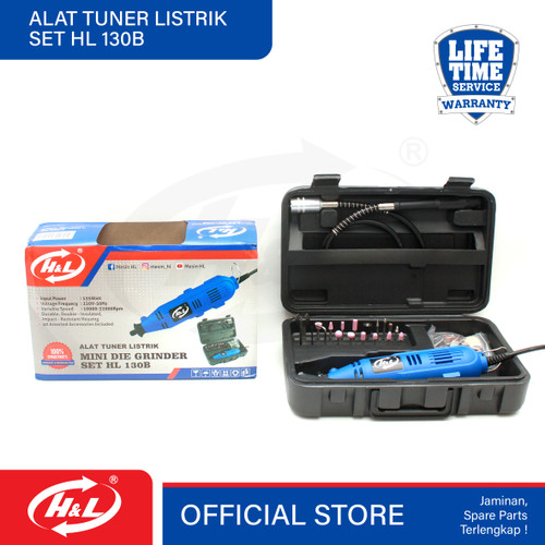 HL Mesin Gerinda Bor Tuner / Mini Die Grinder SET HL 130 B