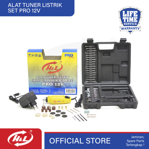 HL Alat Tuner Listrik / Mini Die Grinder & Drill Set PRO 180B