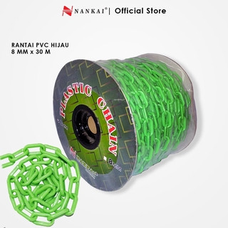 RANTAI PVC 8 MM X 30 METER WARNA HIJAU NANKAI