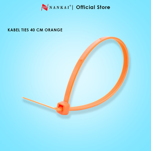 Kabel Ties Orange ukuran 40 cm - isi 100 pcs Nankai