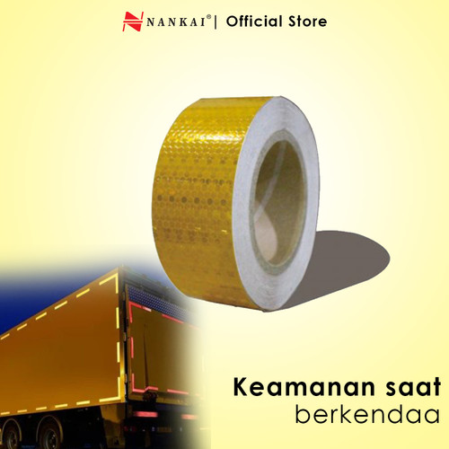 Stiker Reflektor Kuning 2" x 45 Meter Nankai