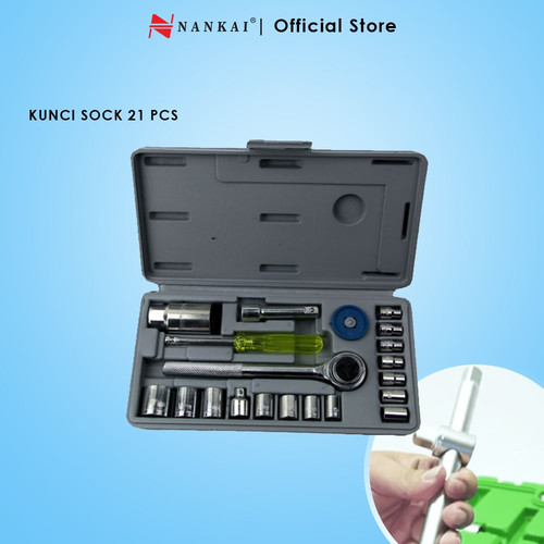 KUNCI SOCKET SET 21 PC NANKAI