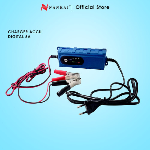 Charger Aki Motor / Mobil Digital 5A Nankai