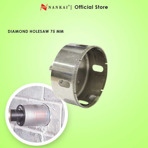 Nankai Mata Bor Pembolong Kaca / Diamond Holesaw 75Mm