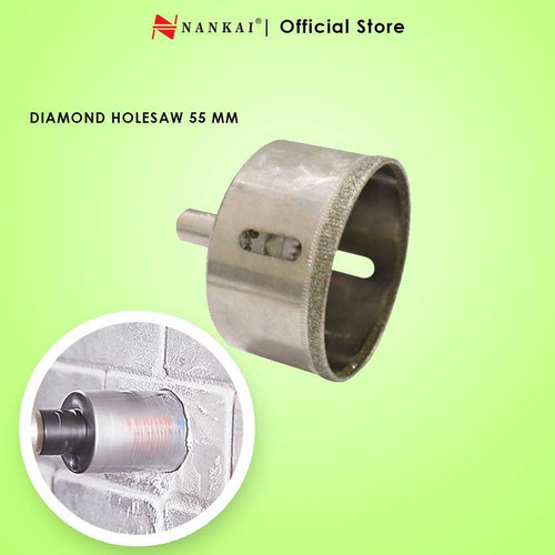 Nankai Mata Bor Pembolong Kaca / Diamond Holesaw 55Mm