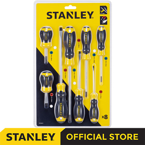 Stanley Cushion Grip Screwdriver Set / Obeng Set (8 pcs) STMT66673