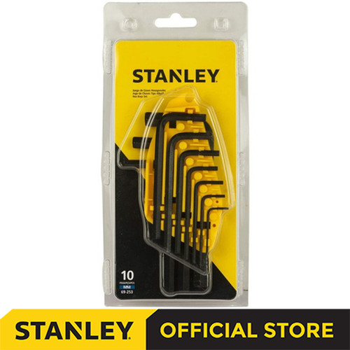 Stanley Metric Hex Key / Kunci Hex Metric 10Pcs 69-253