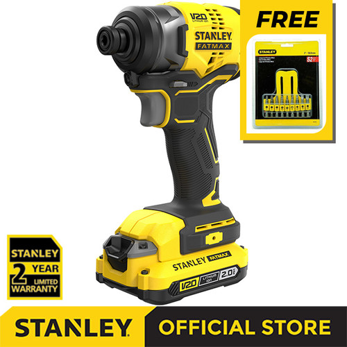 Stanley Brushless Impact Driver / Obeng Impact Baterai 20V SBI810D2K