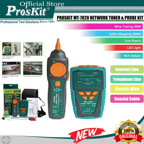 Proskit MT-7028 LAN Kabel Tester Network Toner line Probe Wire Tracke