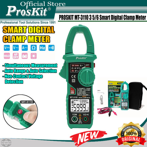 MULTITESTER CLAMP DIGITAL PRO'SKIT MT-3110 3-5/6 SMART ORI Proskit