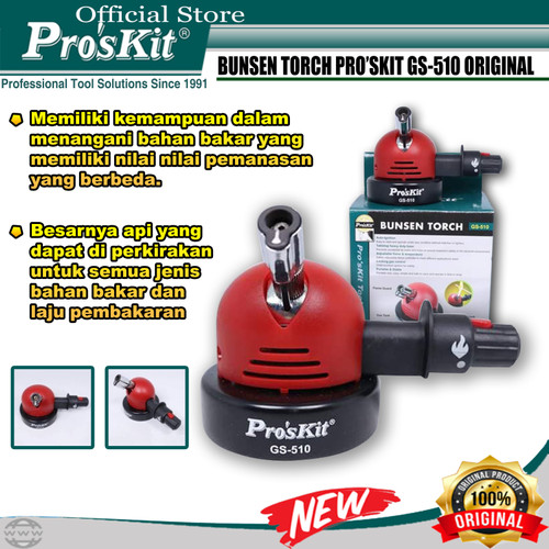 Pro'sKit Bunsen Torch Proskit GS-510 Gas Portable Alat Las Original