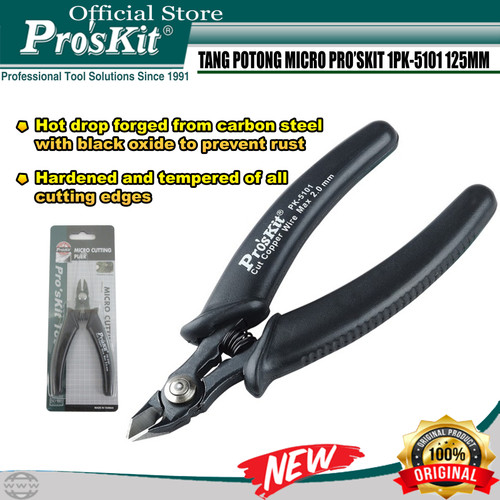 Tang Potong Micro PRO'SKIT 1PK-5101 125MM Heavy Duty Black ORIGINAL