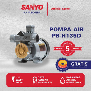 SANYO Mesin Pompa Pendorong Air Otomatis - Booster Pump - PB-H135D