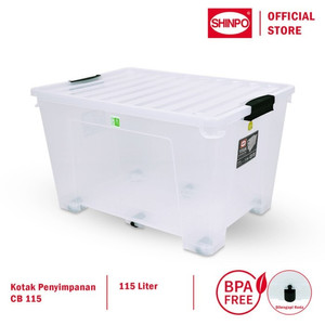 SHINPO Titan Kontainer Plastik 115 Liter Dengan Roda SIP-103-CB115