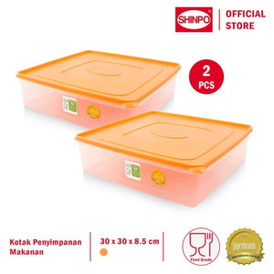 SHINPO COMBO 2 Kotak Makanan Plastik BPA Free Murano SPO-SIP-307L