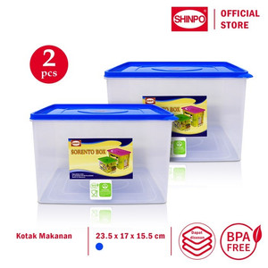 SHINPO Kotak / Wadah Makanan Plastik 5 L COMBO 2 Pcs Sorento BPA Free