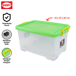 SHINPO Kontainer Plastik Dengan Roda Ricco Container SPO-SIP-112-CB-45