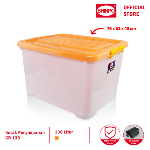 SHINPO Kontainer Plastik Dengan Roda Mega Container SPO-SIP-116-CB-130