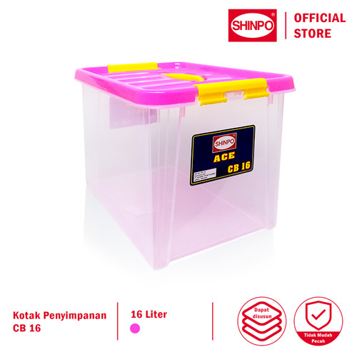 SHINPO Kotak Penyimpanan Kontainer Plastik 16 Liter SPO-SIP-132-CB16