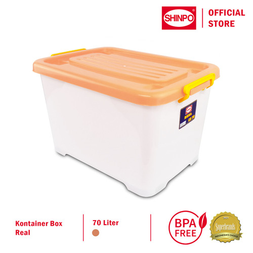 SHINPO Kontainer Plastik Dengan Roda Real Container SPO-SIP-143-CB-70