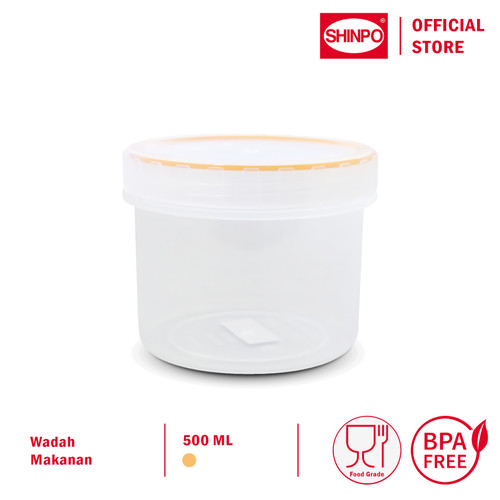 SHINPO Toples Plastik Ukuran M 500 ML Tempat Cemilan SPO-SIP-351M