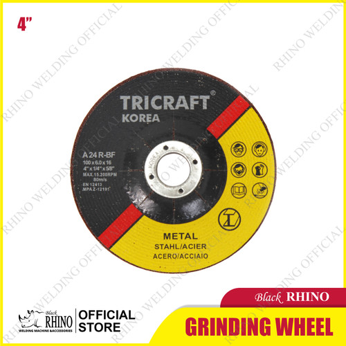 TRICRAFT Grinding Wheel Batu Gerinda Poles Besi 4" 100 x 6mm