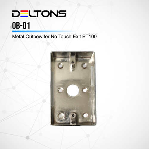 Outbow metal exit no touch backbox touchless button