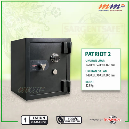 Brankas Sargent Safe Patriot Size 2