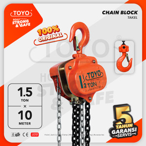 Chain Block / Takel 1.5 Ton x 10 Meter TOYO