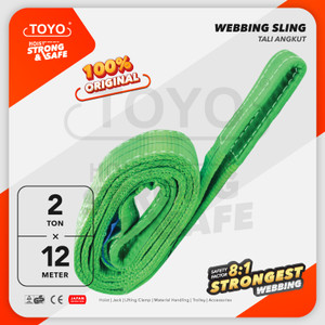 Webbing Sling Belt / Tali Angkat 2 Ton x 12 Meter TOYO Double Ply