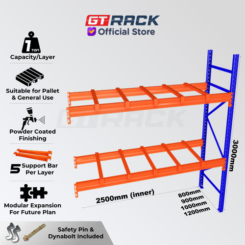 JOINTER RAK GUDANG PALET 1 TON 3 METER RAK PALLET HEAVY DUTY P250