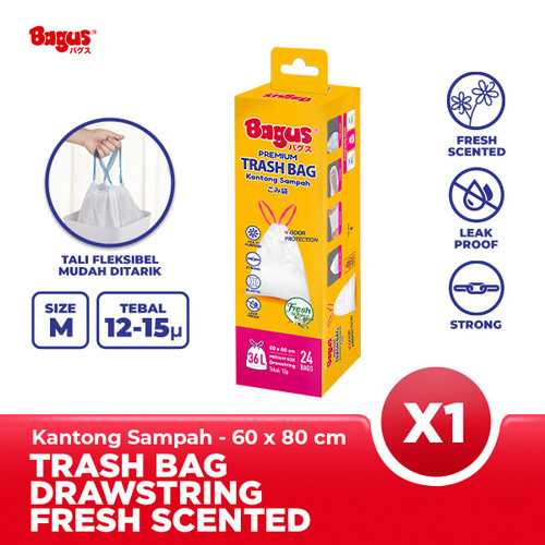 Bagus Premium Trashbag Scented Kantong Sampah dengan Tali