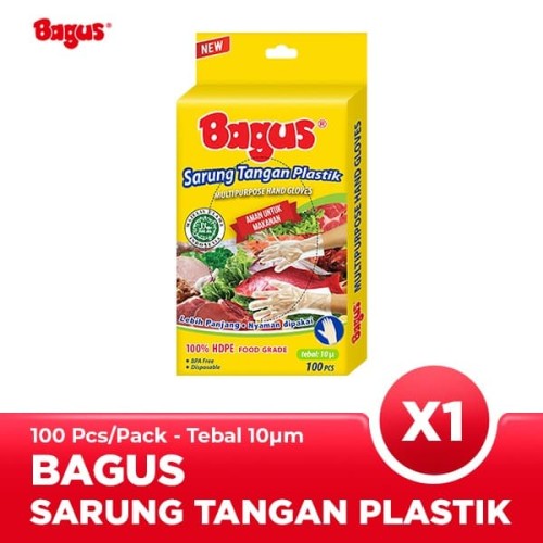 Bagus Sarung Tangan Plastik 10 µ 100 pcs