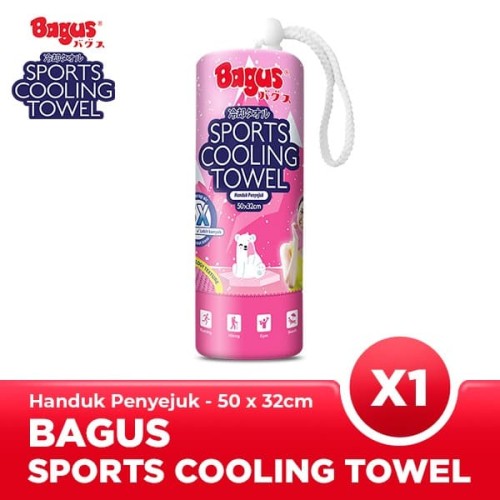 Bagus Sport Cooling Towel Pink Kecil