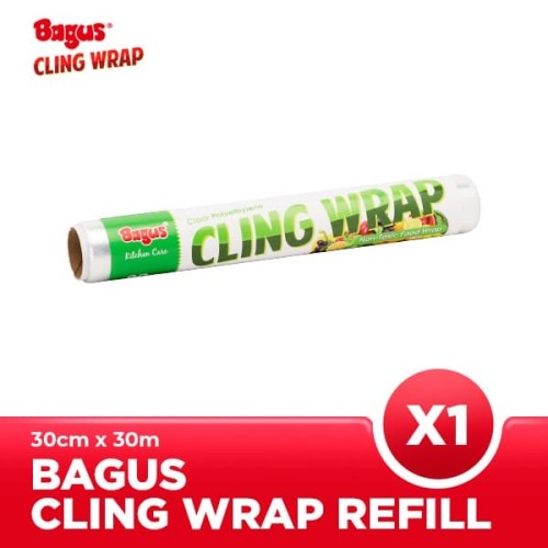 Bagus Cling Wrap Refill (30 CM X 30 M) [Polyethylene / Non-PVC]