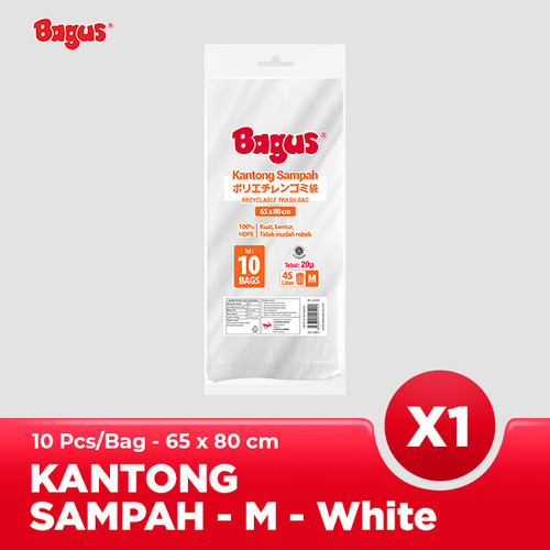 Bagus Kantong Sampah M 10 Uk. 65 cm x 80 cm (45 L)