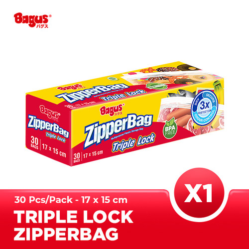 Bagus Zipperbag 30's - 17 cm x 15 cm