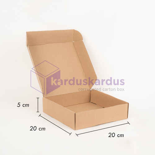 Kardus Diecut Pizza Polos - 20x20x5 TERMURAH