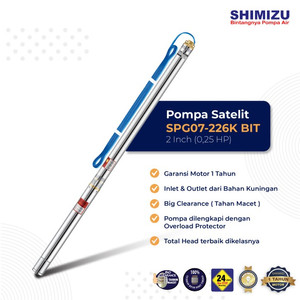 Shimizu SPG 07 226 K BIT Pompa Air Submersible 2 Inch dengan Kabel 0.2