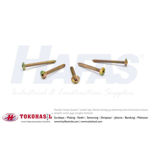 Sekrup TSAT, T+ AB Screw #8 x 5/8" - kuning