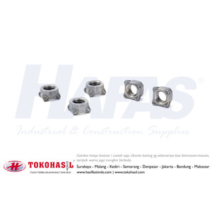 Square Weld Nut M10, K14 - P1.25 (Mur Las Kotak)